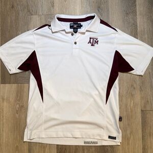 Texas A&M Men's White & Maroon Polo Shirt
